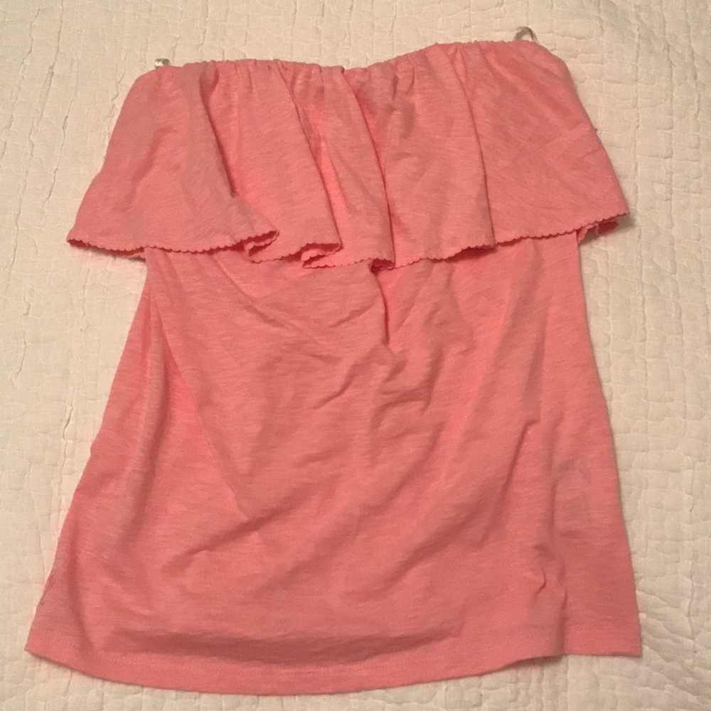 Pink Lilly Pulitzer strapless tank